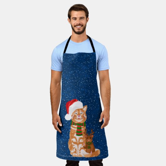 クリスマス仲間 エプロン (着用した状態)