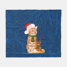 クリスマス仲間 フリースブランケット