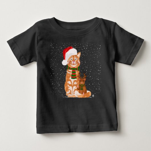 クリスマス仲間 ベビーTシャツ (正面)