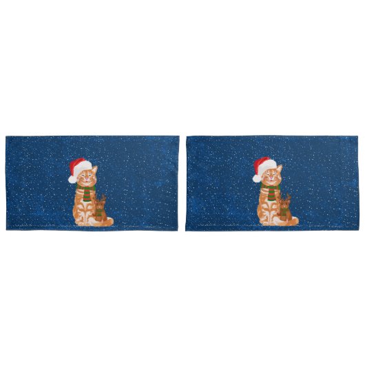 クリスマス仲間 枕カバー (正面-セット)