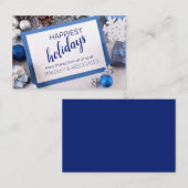 クリスマス企業のの名パーソナライズされた前 名刺 (正面/裏面)