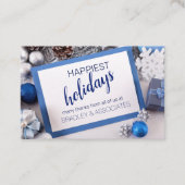 クリスマス企業のの名パーソナライズされた前 名刺 (正面)