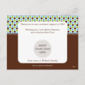 クリスマス企業のはがき：: minispot snowflake BL4 シーズンポストカード (裏面)