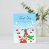 クリスマス企業のサンキューホリデー シーズンポストカード (スタンド正面)