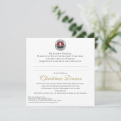 クリスマス企業のディナー 招待状 (スタンド正面)