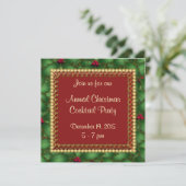 クリスマス企業のパーティの招待状 招待状 (スタンド正面)