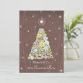 クリスマス企業のパーティー業務機能 招待状 (スタンド正面)