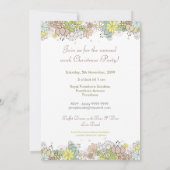 クリスマス企業のパーティー業務機能 招待状 (裏面)