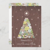 クリスマス企業のパーティー業務機能 招待状 (正面/裏面)