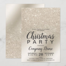 クリスマス企業のパールアイボリーグリッターグラデーション箔