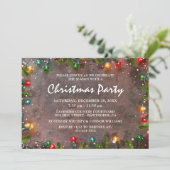 クリスマス企業のホリデーパーティー 招待状 (スタンド正面)