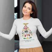 クリスマス企業のメディカルセンタカスタムー医師 Tシャツ