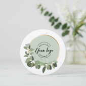 クリスマス企業のリースカスタムロゴ シーズンカード (スタンド正面)