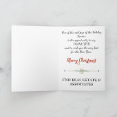 クリスマス企業の付きビジネスのクリスマスカード シーズンカード (内部)