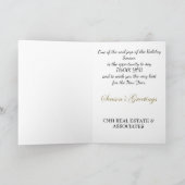 クリスマス企業の付きビジネスのクリスマスカード シーズンカード (内部)