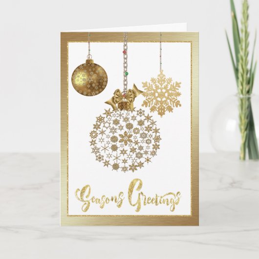 クリスマス企業の付きビジネスのクリスマスカード シーズンカード (正面)