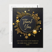 クリスマス企業の休暇 ポストカード (正面/裏面)