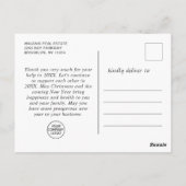 クリスマス企業の休暇 ポストカード (裏面)