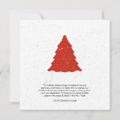 クリスマス企業の・ビジネス・ロゴ・ホリデー・カード (裏面)