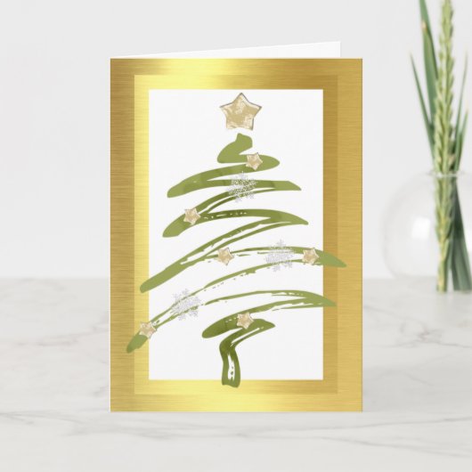 クリスマス企業のT付きビジネスのクリスマスカード シーズンカード (正面)