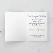 クリスマス企業のT付きビジネスのクリスマスカード シーズンカード (内部)