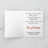 クリスマス企業のT付きビジネスのクリスマスカード シーズンカード (内部)