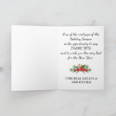 クリスマス企業のT付きビジネスのクリスマスカード シーズンカード (内部)