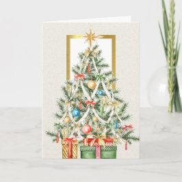 クリスマス企業のT付きビジネスのクリスマスカード シーズンカード