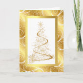 クリスマス企業のT付きビジネスのクリスマスカード シーズンカード (正面)