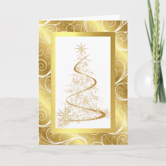 クリスマス企業のT付きビジネスのクリスマスカード シーズンカード (正面)