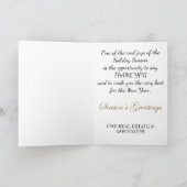 クリスマス企業のT付きビジネスのクリスマスカード シーズンカード (内部)