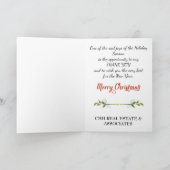 クリスマス企業のT付きビジネスのクリスマスカード シーズンカード (内部)