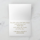 クリスマス企業のT付きビジネスのクリスマスカード シーズンカード (内部)