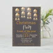 クリスマス企業オリエンタルテーマパーティー 招待状 (スタンド正面)