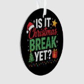 クリスマス休みはまだ？先生 サンタ帽子 クリスマス オーナメント (正面)