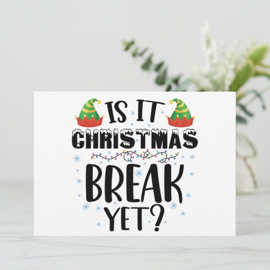 クリスマス休みはまだ？面白いホリデー先生 招待状 (スタンド正面)