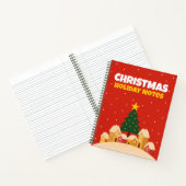 クリスマス休日のノート -罫線入り- ノートブック (内部)