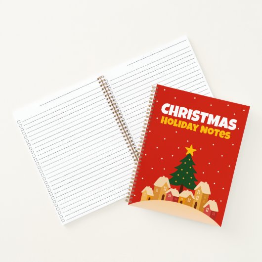 クリスマス休日のメモ - チェックリストノート ノートブック (内部)