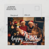 クリスマス休日の家族友人ポストカード シーズンポストカード (正面/裏面)