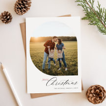 クリスマス休日の願いと写真の休日のカード