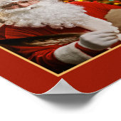 クリスマス休日サンタの営業時間 ポスター (角)