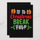 クリスマス休暇かおもしろいら 招待状 (正面/裏面)