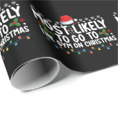 クリスマス休暇でジムに行く可能性が高い ラッピングペーパー (ロールコーナー)