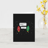 クリスマス休暇で働いてるおもしろいのか カード (黄色い花)