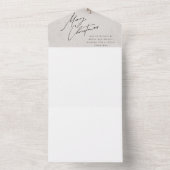 クリスマス休暇のお誘い オールインワン招待状 (内側)