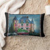 クリスマス休暇のためのホーム ランバークッション (ブランケット)