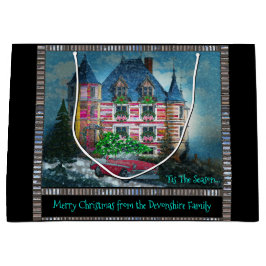 クリスマス休暇のためのホーム ラージペーパーバッグ