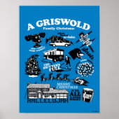 クリスマス休暇のアイコンと引用文 ポスター (正面)