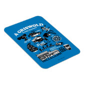 クリスマス休暇のアイコンと引用文 マグネット (右側)