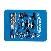 クリスマス休暇のアイコンと引用文 マグネット (横)